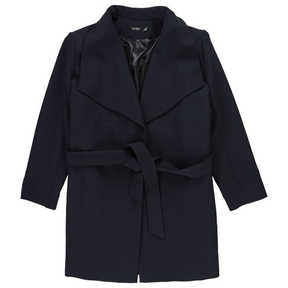 Ralph Lauren Womens Belted Solid Crepe Jacket NWT